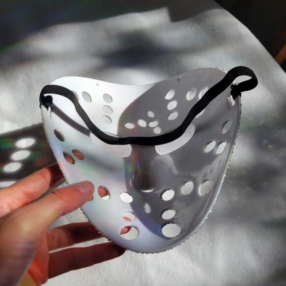 CUSTOMIZED Rhinestone Friday the 13th Jason Mask - Picture 5 of 5